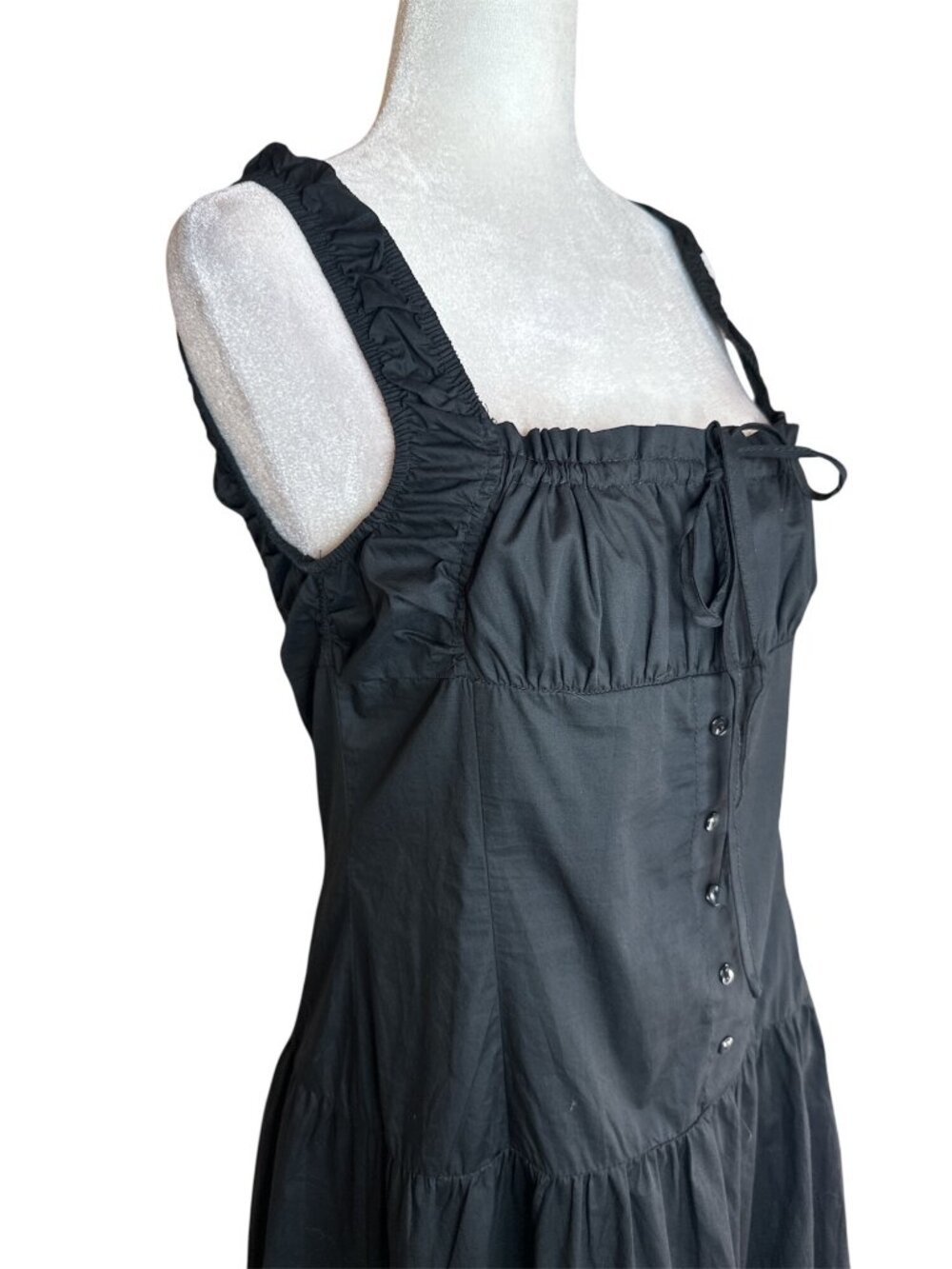 LIONESS Heart Shaped Maxi in Onyx Black New Womens Long Gown Dress - Picture 6 of 15